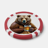 Chips aus personalisiertem Bär Composite Poker (Einzeln)