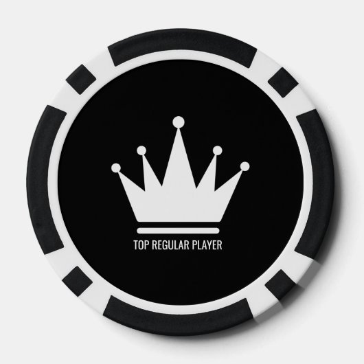 Chips aus schwarzem und weißem Poker, schwarze Str (Rückseite)