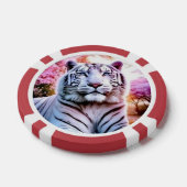 Chips aus Weißtiger und Leopard, Poker (Einzeln)