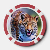 Chips aus Weißtiger und Leopard, Poker (Rückseite)