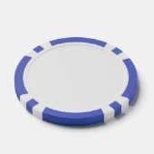 Chips aus zusammengesetztem Poker, blau gestrichel (Einzeln)
