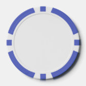 Chips aus zusammengesetztem Poker, blau gestrichel (Vorderseite)