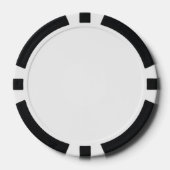 Chips aus zusammengesetztem Poker, schwarz gestric (Vorderseite)