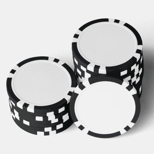 Chips aus zusammengesetztem Poker, schwarz gestric (Stapel)