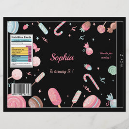 Chips Beutel Candyland Wrapper Gastgeschenk Bag Flyer