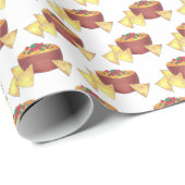 Chips Chili Con Queso Blanco Nachos Käsedip Geschenkpapier (Rolleneckpunkt)