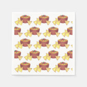 Chips Chili Con Queso Blanco Nachos Käsedip Serviette (Vorderseite)