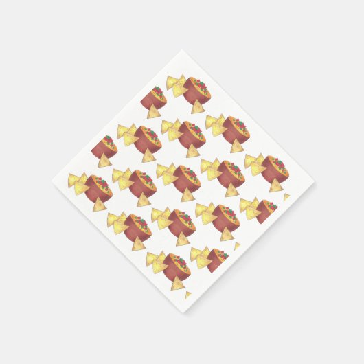 Chips Chili Con Queso Blanco Nachos Käsedip Serviette (Ecke)