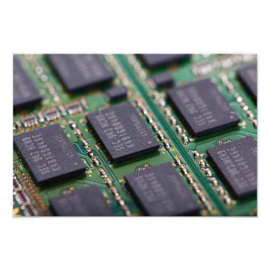 Chips für Computerspeicher Fotodruck (Vorne)
