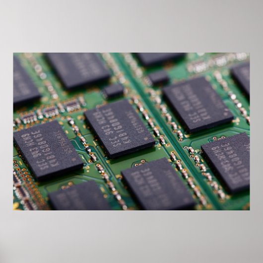 Chips für Computerspeicher Poster (Vorne)
