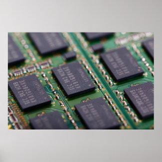 Chips für Computerspeicher Poster