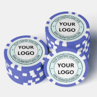 Chips für Ihr Firmenlogo und Text-Business-Poker