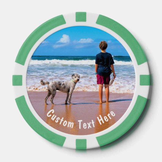 Chips für Ihren Foto Poker mit benutzerdefiniertem (Vorderseite)