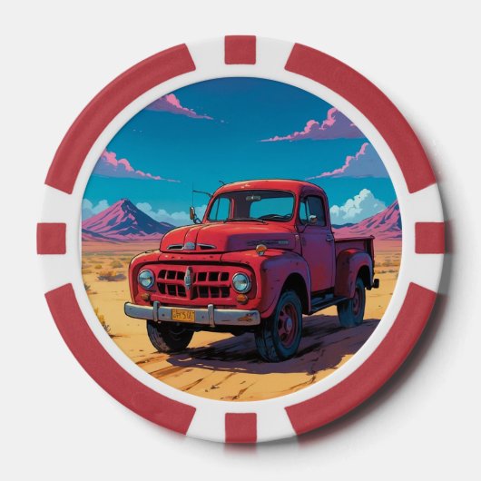 Chips für klassischen amerikanischen Lieferwagen P (Vorderseite)