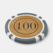 Chips für Old West Wood-Poker (Einzeln)