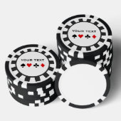 Chips für personalisierte Poker (Stapel)
