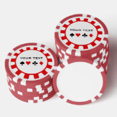 Chips für personalisierte Poker (Stapel)