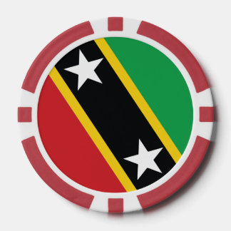 Chips für St. Kitts und Nevis National Flag Poker
