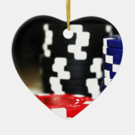 Chips Gambling Casino Gewinnen Spiel Luck Risiko W Keramikornament