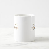 Chips geschehen Drehung hölzernes lustiges Kaffeetasse (Mittel)