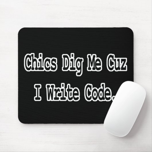 Chips graben mir cute schreiben Code Mousepad (Mit Mouse)