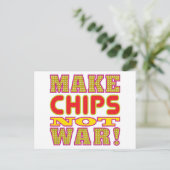 Chips herstellen postkarte (Stehend Vorderseite)