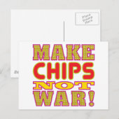 Chips herstellen postkarte (Vorne/Hinten)