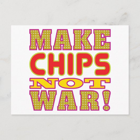Chips herstellen postkarte (Vorderseite)