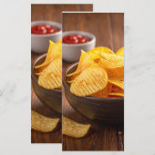 Chips Menükarte (Vorne/Hinten)