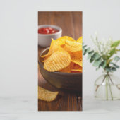 Chips Menükarte (Stehend Vorderseite)