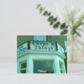 Chips N Dinge Postkarte (Stehend Vorderseite)