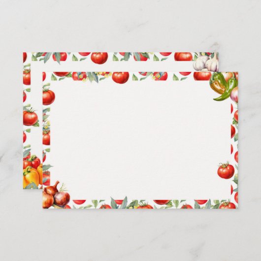 Chips 'N Salsa Blank Recicard Begleitkarte (Vorne/Hinten)