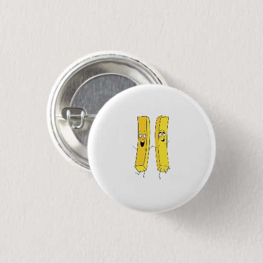 Chips, Pommes frites Thema Button (Vorne & Hinten)
