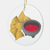 Chips u. Salsa Keramik Ornament (Links)