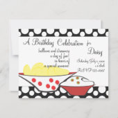 Chips und Dips Einladung (Vorderseite)