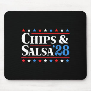 Chips und Salsa 2028 Lustige Präsidentschaftswahl Mousepad