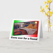 Chips und Salsa Fiesta Karte (Gelbe Blume)