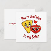 Chips und Salsa-Karte (Vorne/Hinten)