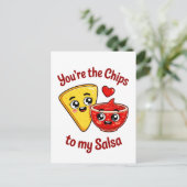 Chips und Salsa Postkarte (Stehend Vorderseite)