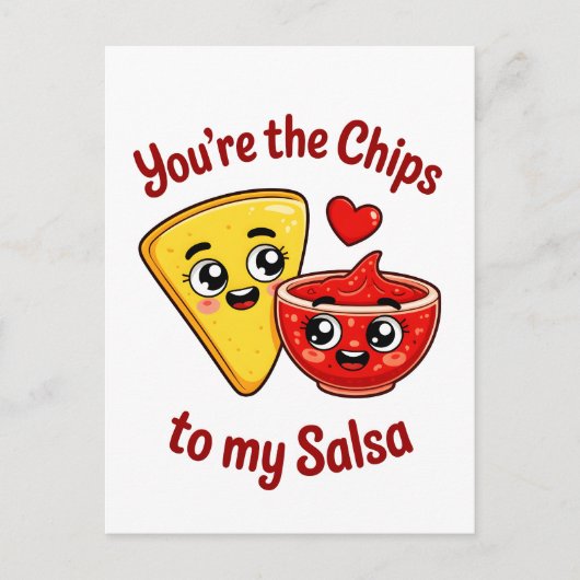 Chips und Salsa Postkarte (Vorderseite)