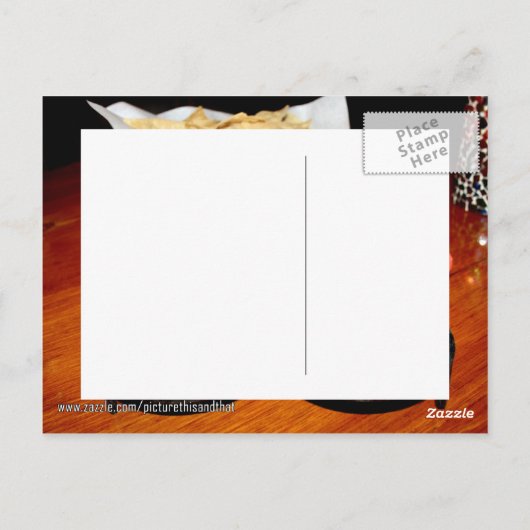 Chips und Salsa Postkarte (Rückseite)