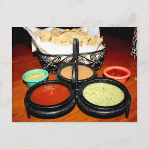 Chips und Salsa Postkarte