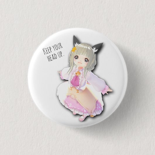 Chipsatz in Abzeichen / ち び か げ 缶 チ Button (Vorderseite)