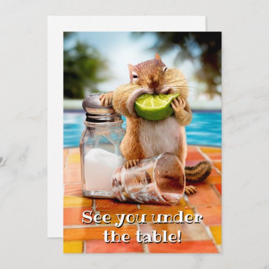 Chipsatz mit Limonen Einladung (Vorne/Hinten)