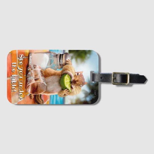 Chipsatz mit Limonen Gepäckanhänger (Vorderseite (Horizontal))