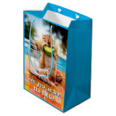 Chipsatz mit Limonen Mittlere Geschenktüte (Rückseite Schrägansicht)