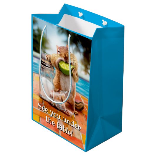 Chipsatz mit Limonen Mittlere Geschenktüte (Rückseite Schrägansicht)