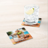 Chipsatz mit Limonen Rechteckiger Pappuntersetzer (Vor Ort)