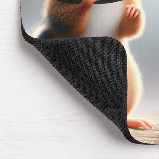 Chipsätze mit schwarzer Brille Mousepad (Ecke)