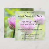 Chiptblüten Einladung (Vorne/Hinten)